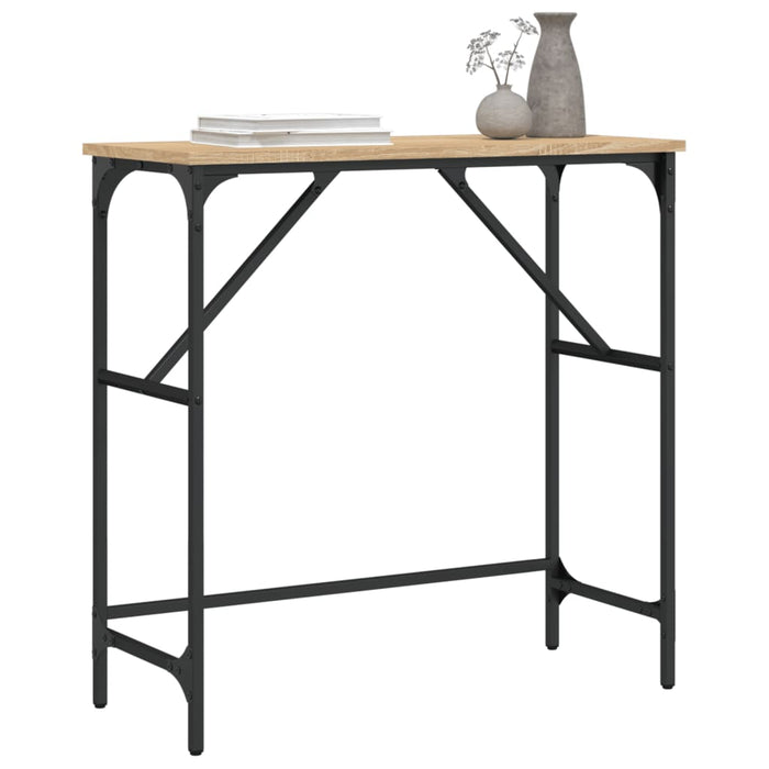 Masă consolă, stejar sonoma, 75x32x75 cm, lemn prelucrat - WALTI WALTI
