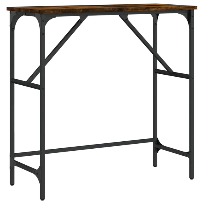 Măsuță consolă, stejar fumuriu, 75x32x75 cm, lemn prelucrat WALTI