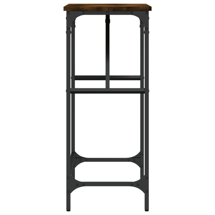 Măsuță consolă, stejar fumuriu, 75x32x75 cm, lemn prelucrat WALTI