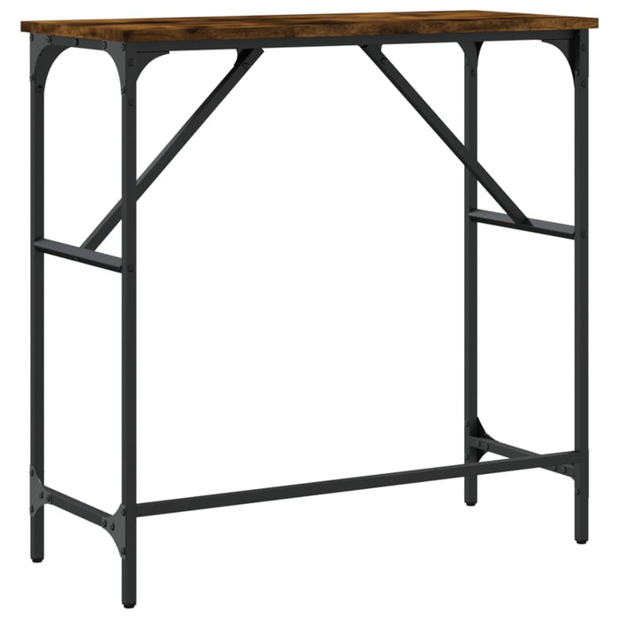 Măsuță consolă, stejar fumuriu, 75x32x75 cm, lemn prelucrat WALTI