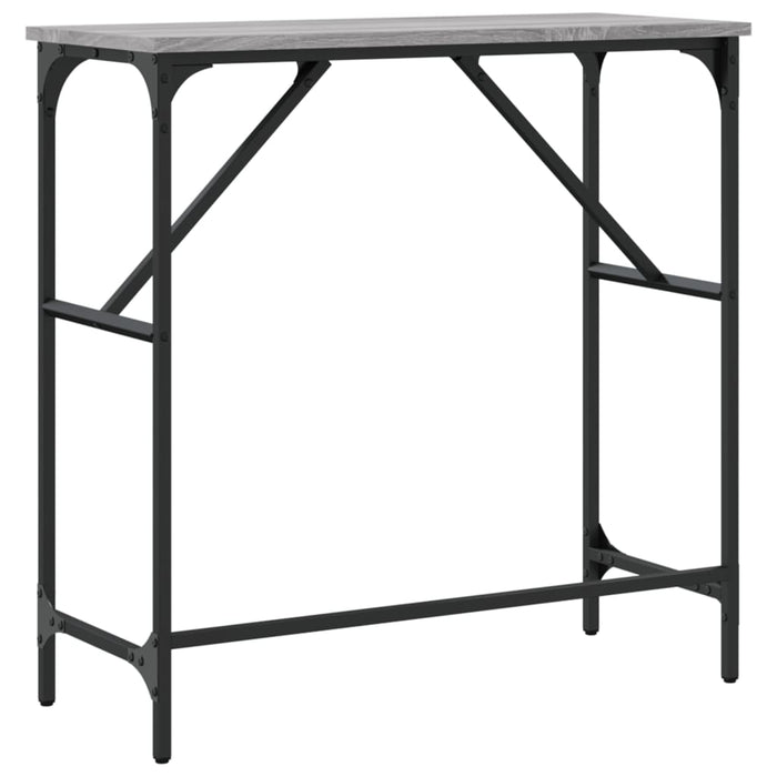 Măsuță consolă, gri sonoma, 75x32x75 cm, lemn prelucrat - WALTI WALTI