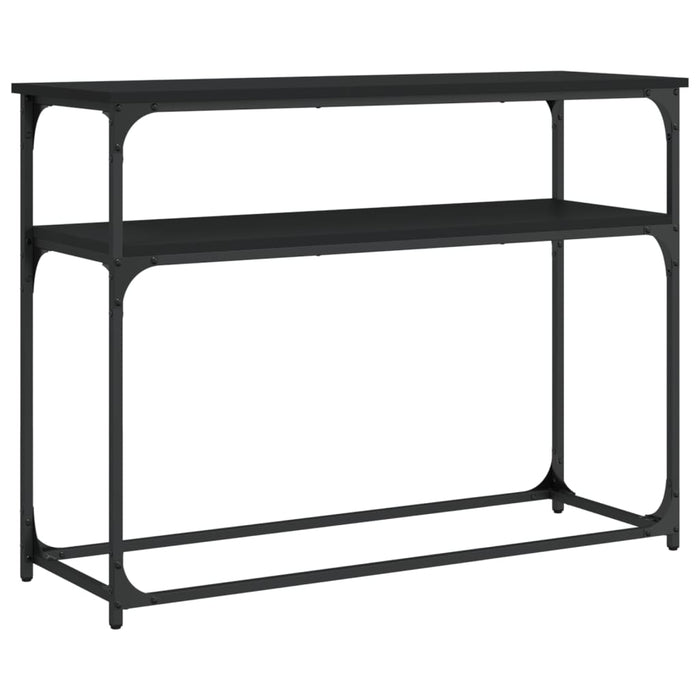 Măsuță consolă, negru, 100x35,5x75 cm, lemn compozit - WALTI WALTI