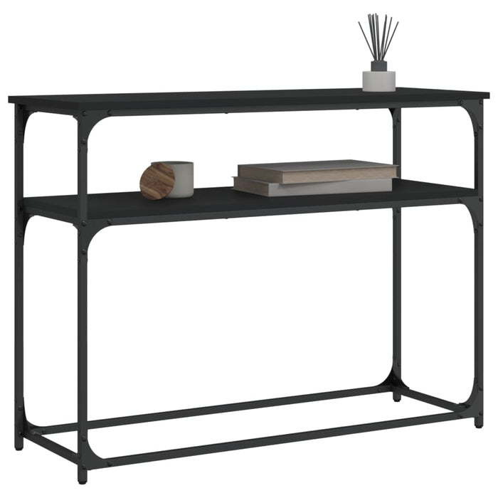 Măsuță consolă, negru, 100x35,5x75 cm, lemn compozit - WALTI WALTI