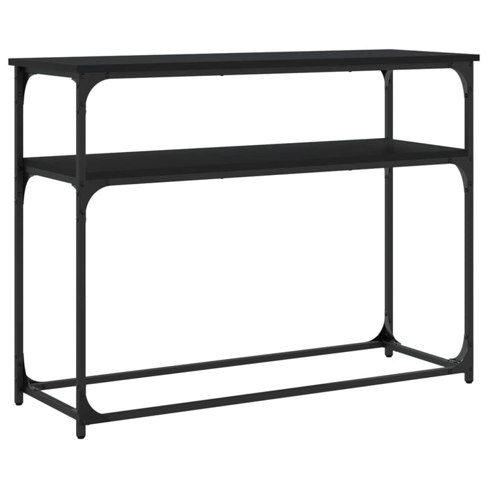 Măsuță consolă, negru, 100x35,5x75 cm, lemn compozit - WALTI WALTI