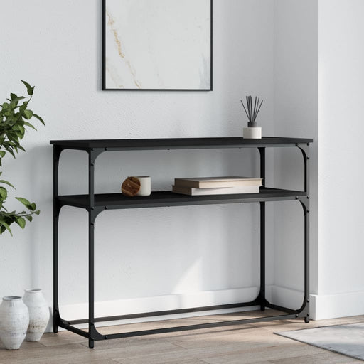 Măsuță consolă, negru, 100x35,5x75 cm, lemn compozit - WALTI WALTI