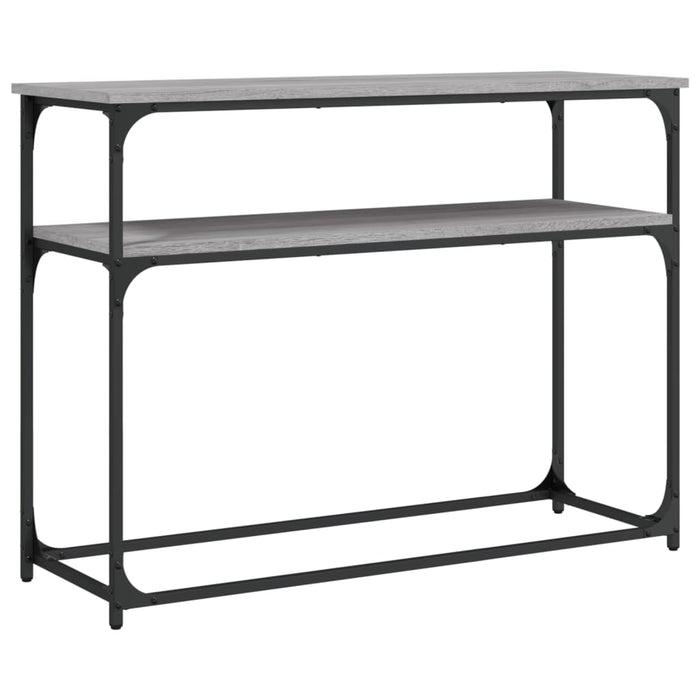 Măsuță consolă, gri sonoma, 100x35,5x75 cm, lemn prelucrat - WALTI WALTI