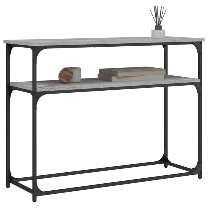 Măsuță consolă, gri sonoma, 100x35,5x75 cm, lemn prelucrat - WALTI WALTI