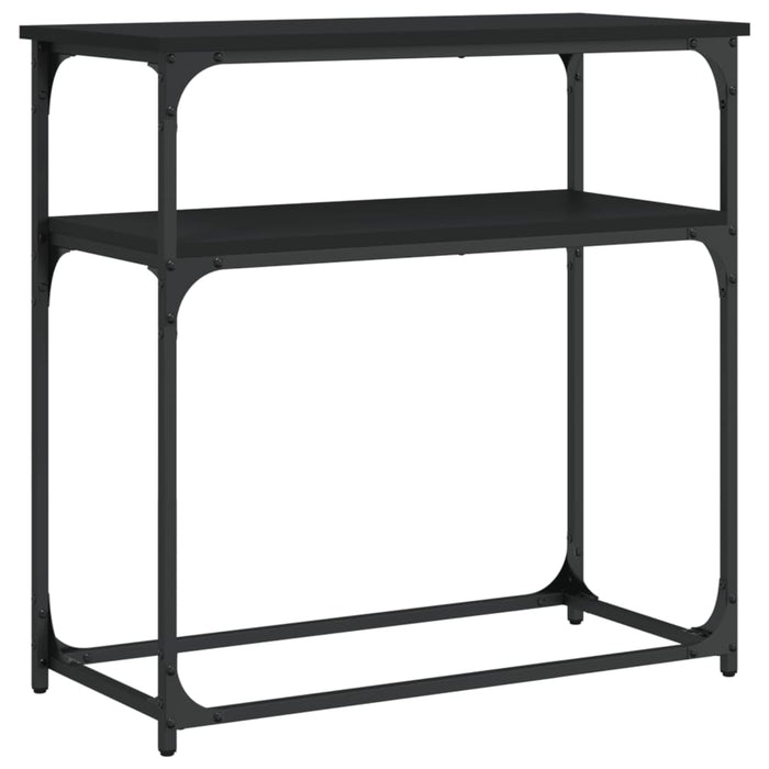Masă consolă, negru, 75x35,5x75 cm, lemn prelucrat - WALTI WALTI