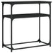 Masă consolă, negru, 75x35,5x75 cm, lemn prelucrat - WALTI WALTI