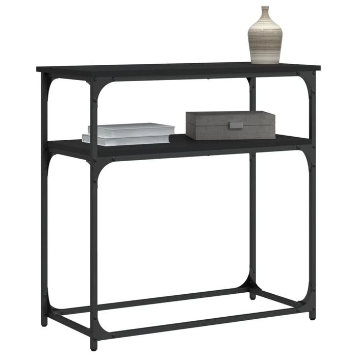 Masă consolă, negru, 75x35,5x75 cm, lemn prelucrat - WALTI WALTI