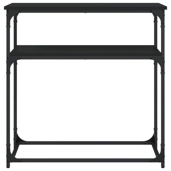 Masă consolă, negru, 75x35,5x75 cm, lemn prelucrat - WALTI WALTI