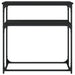 Masă consolă, negru, 75x35,5x75 cm, lemn prelucrat - WALTI WALTI
