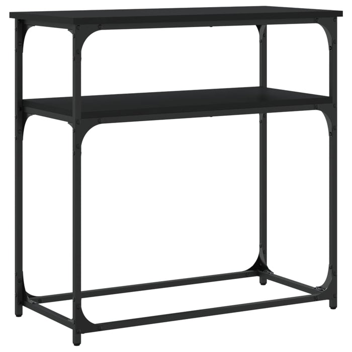 Masă consolă, negru, 75x35,5x75 cm, lemn prelucrat - WALTI WALTI