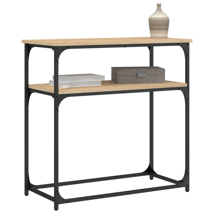 Masă consolă, stejar sonoma, 75x35,5x75 cm, lemn prelucrat WALTI