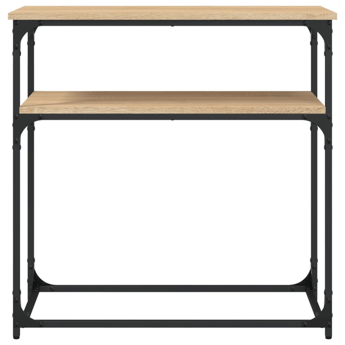 Masă consolă, stejar sonoma, 75x35,5x75 cm, lemn prelucrat WALTI