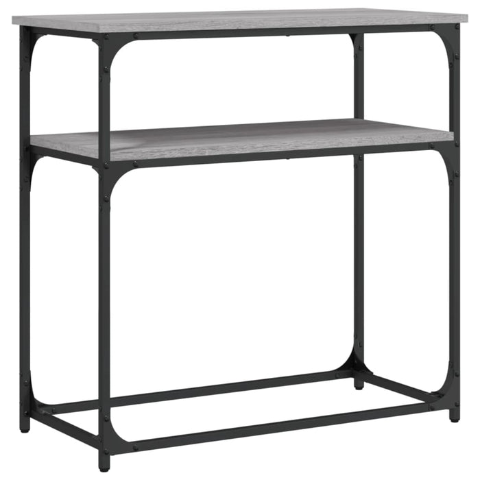 Măsuță consolă, gri sonoma, 75x35,5x75 cm, lemn prelucrat - WALTI WALTI