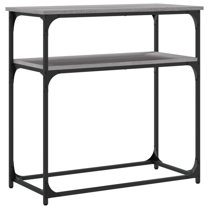 Măsuță consolă, gri sonoma, 75x35,5x75 cm, lemn prelucrat - WALTI WALTI