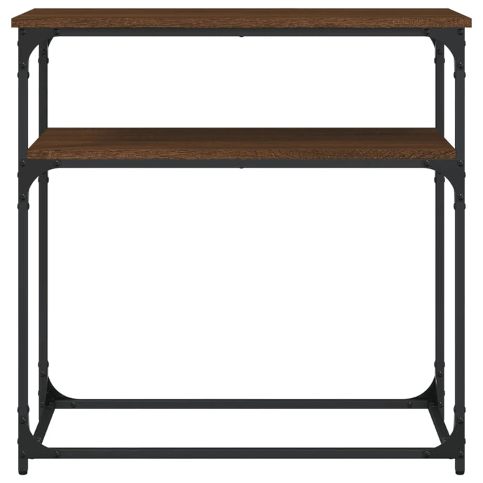Masă consolă, stejar maro, 75x35,5x75 cm, lemn prelucrat - WALTI WALTI