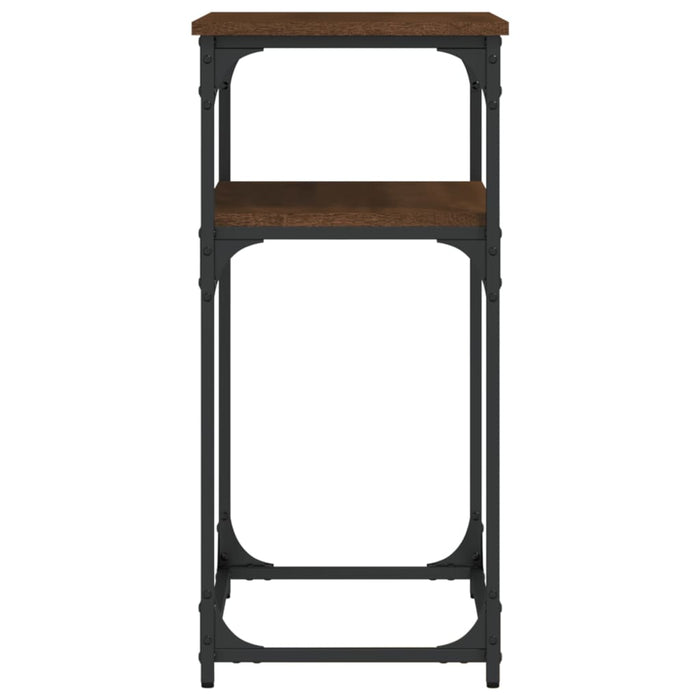Masă consolă, stejar maro, 75x35,5x75 cm, lemn prelucrat - WALTI WALTI