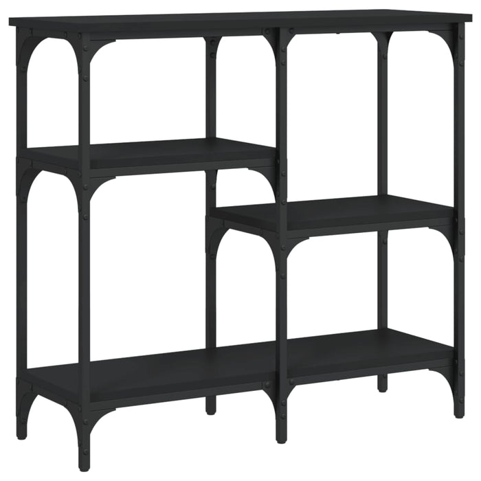 Măsuță consolă, negru, 80x29x75 cm, lemn compozit WALTI