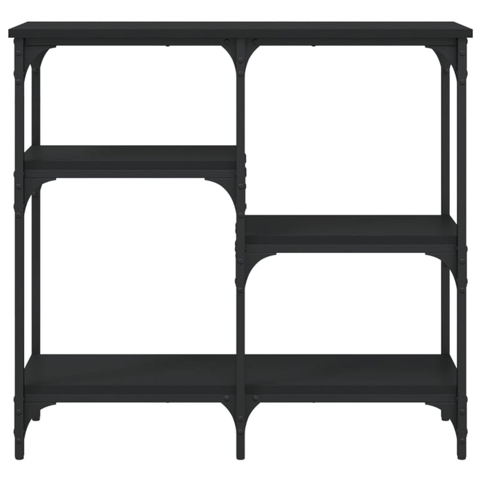 Măsuță consolă, negru, 80x29x75 cm, lemn compozit WALTI