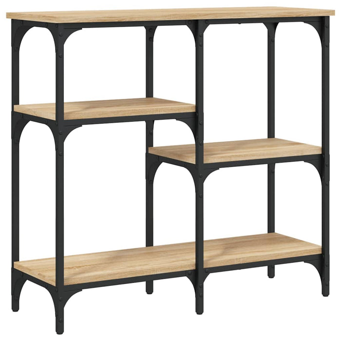 Masă consolă din stejar Sonoma, 80x29x75 cm, lemn stratificat - WALTI WALTI