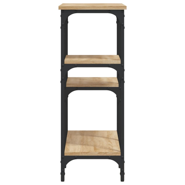 Masă consolă din stejar Sonoma, 80x29x75 cm, lemn stratificat - WALTI WALTI