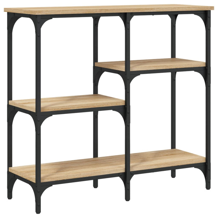 Masă consolă din stejar Sonoma, 80x29x75 cm, lemn stratificat - WALTI WALTI