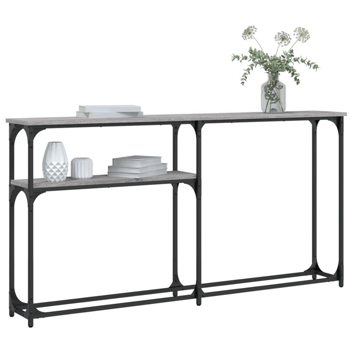 Măsuță consolă, gri sonoma, 145x22,5x75 cm, lemn prelucrat - WALTI WALTI