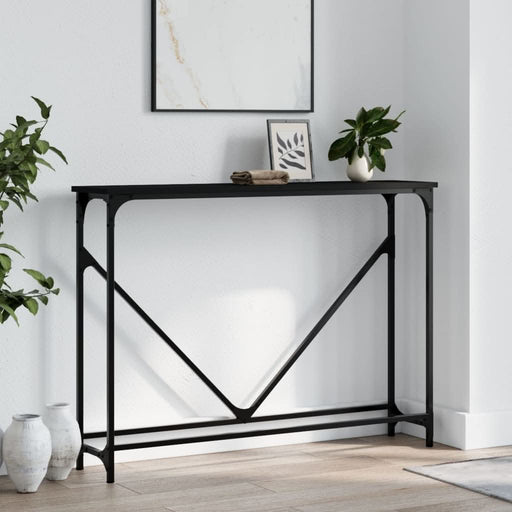 Măsuță consolă, negru, 102x22,5x75 cm, lemn compozit - WALTI WALTI