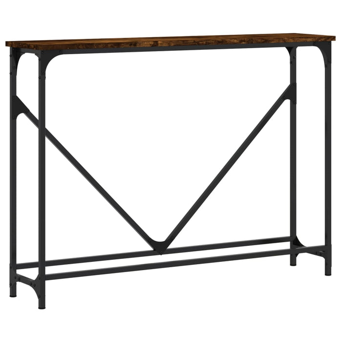 Măsuță consolă, stejar fumuriu, 102x22,5x75 cm, lemn prelucrat WALTI