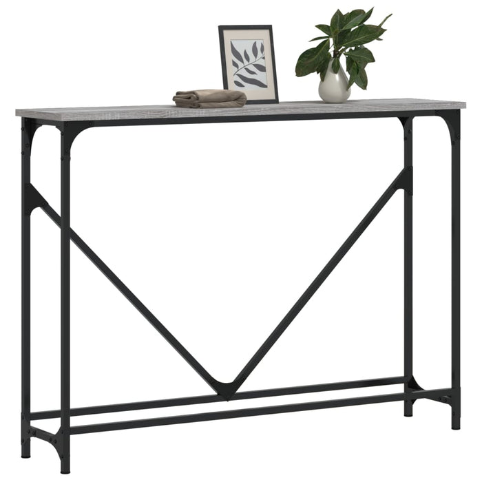 Măsuță consolă, gri sonoma, 102x22,5x75 cm, lemn prelucrat - WALTI WALTI