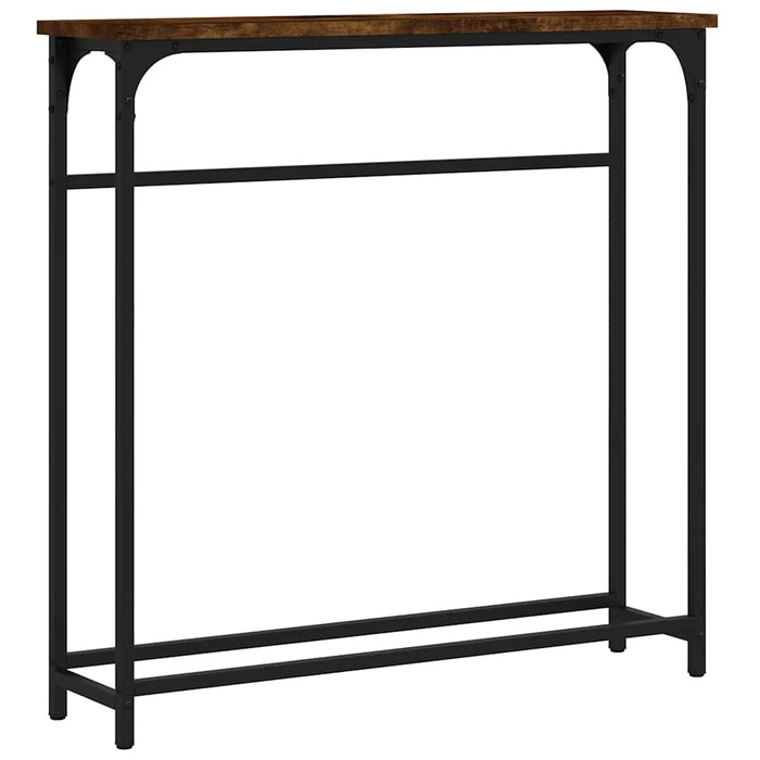 Masă consolă, stejar fumuriu, 75x19,5x75 cm, lemn prelucrat - WALTI WALTI