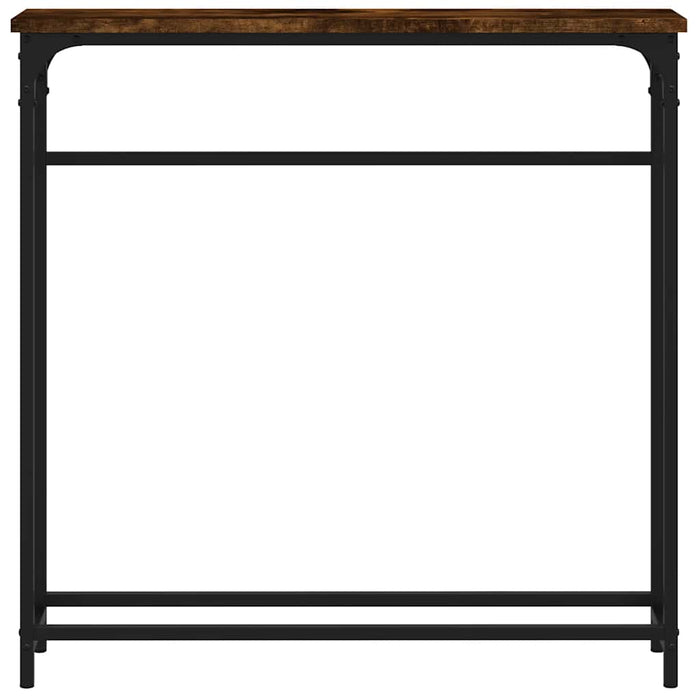 Masă consolă, stejar fumuriu, 75x19,5x75 cm, lemn prelucrat - WALTI WALTI