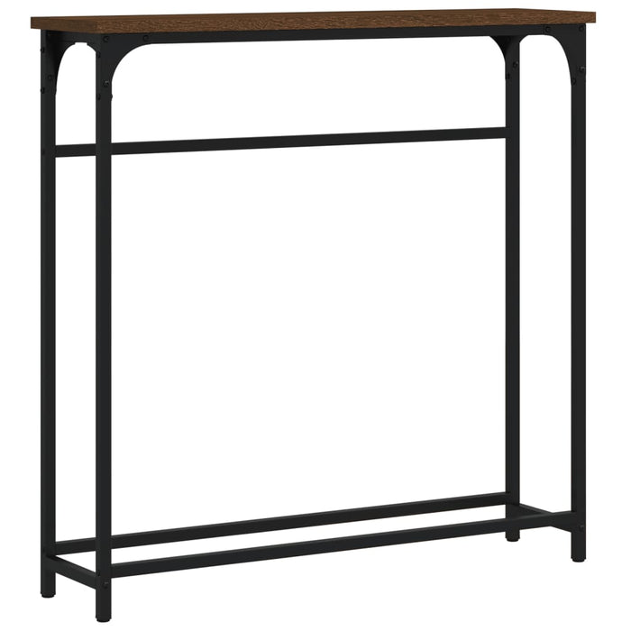 Masă consolă, stejar maro, 75x19,5x75 cm, lemn prelucrat WALTI
