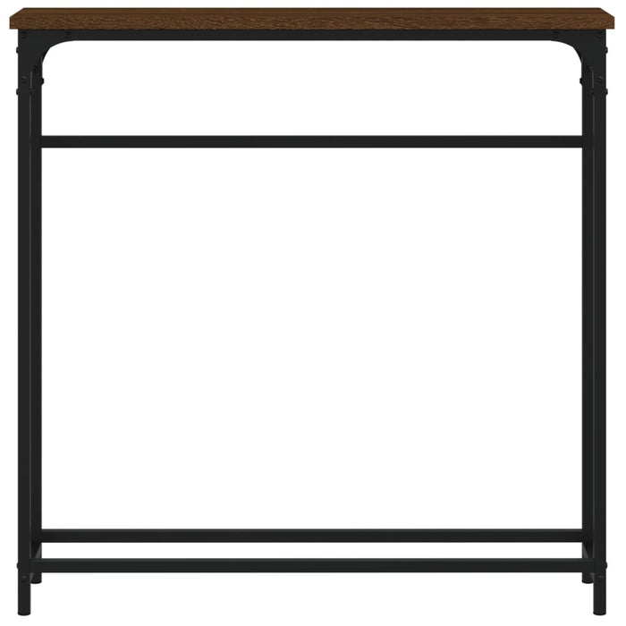 Masă consolă, stejar maro, 75x19,5x75 cm, lemn prelucrat WALTI