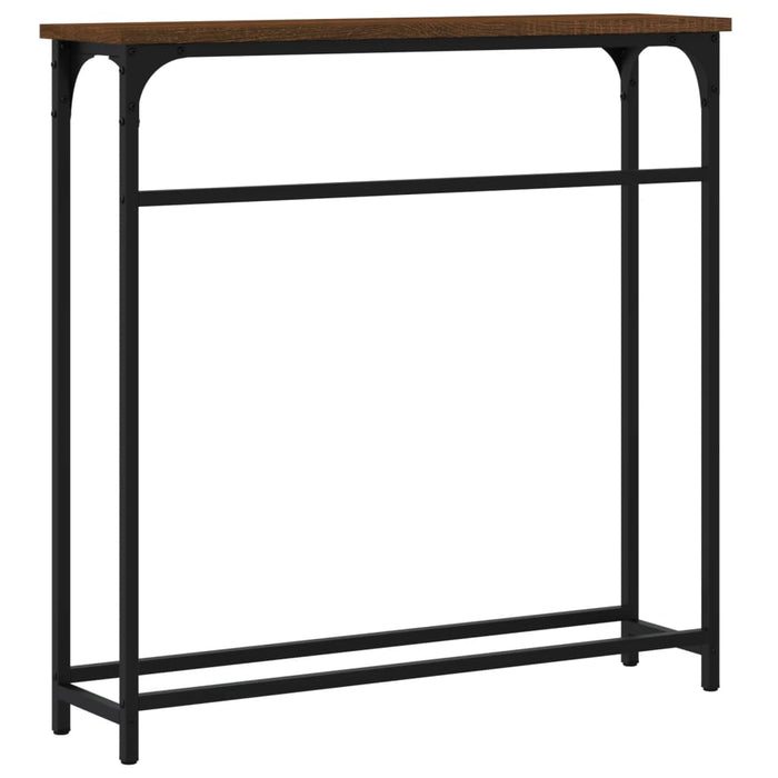 Masă consolă, stejar maro, 75x19,5x75 cm, lemn prelucrat WALTI