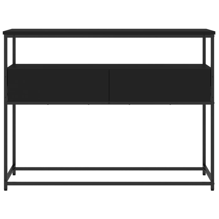 Măsuță consolă, negru, 100x40x75 cm, lemn compozit WALTI