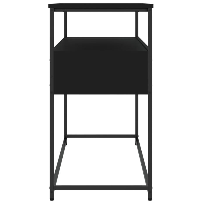 Măsuță consolă, negru, 100x40x75 cm, lemn compozit WALTI