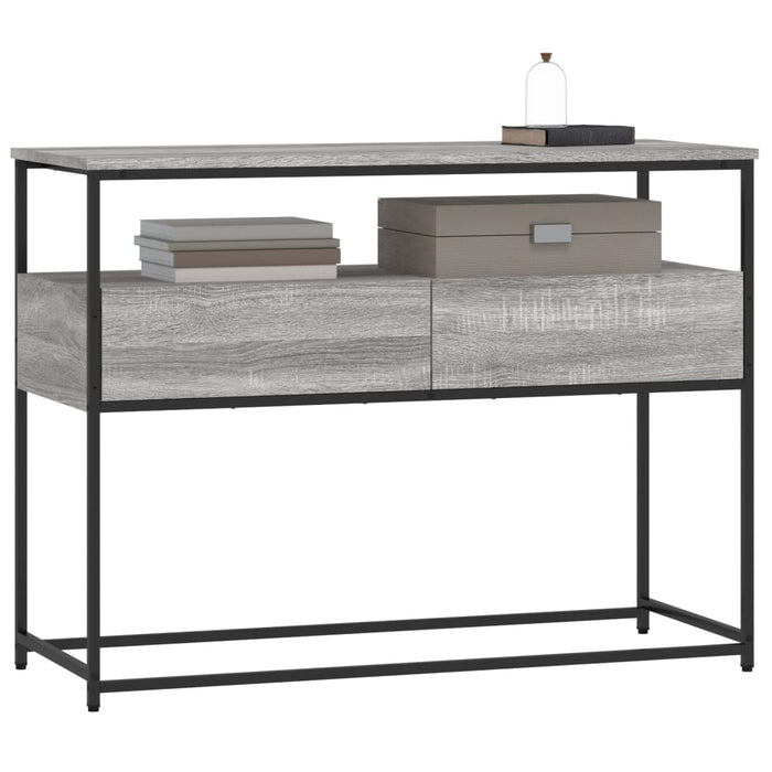 Măsuță consolă, gri sonoma, 100x40x75 cm, lemn prelucrat - WALTI WALTI