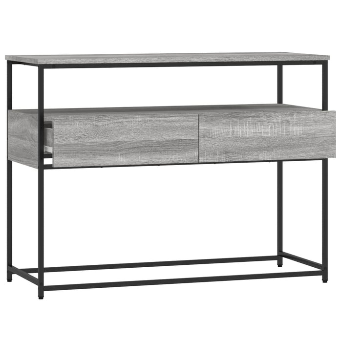 Măsuță consolă, gri sonoma, 100x40x75 cm, lemn prelucrat - WALTI WALTI
