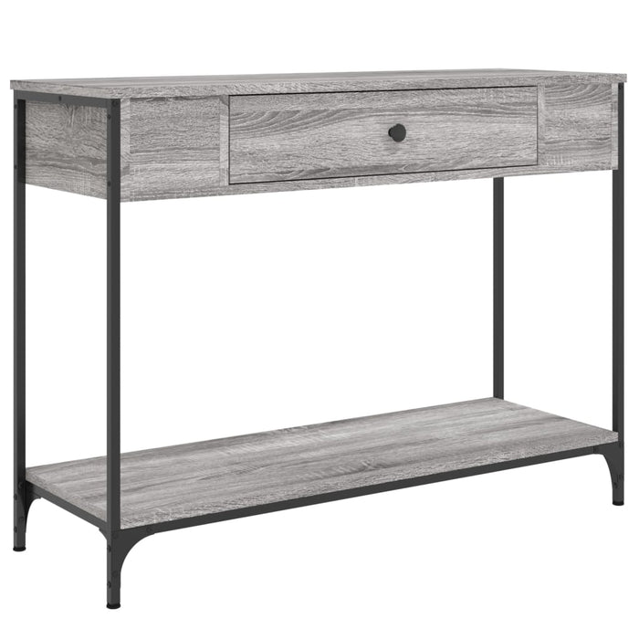 Măsuță consolă, gri sonoma, 100x34,5x75 cm, lemn prelucrat - WALTI WALTI