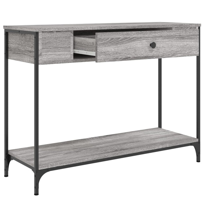Măsuță consolă, gri sonoma, 100x34,5x75 cm, lemn prelucrat - WALTI WALTI