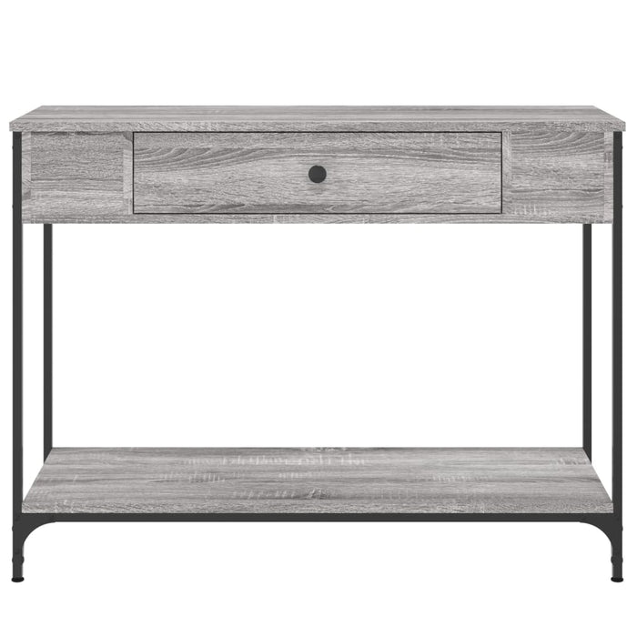 Măsuță consolă, gri sonoma, 100x34,5x75 cm, lemn prelucrat - WALTI WALTI