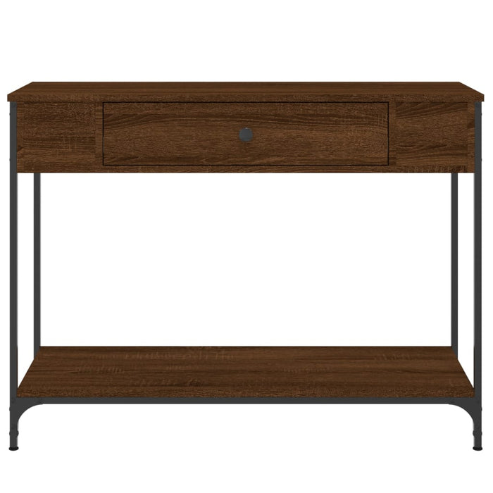 Măsuță consolă, stejar maro, 100x34,5x75 cm, lemn prelucrat - WALTI WALTI