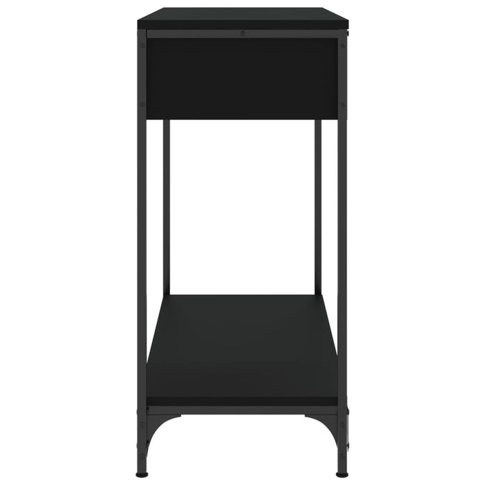 Masă consolă, negru, 75x34,5x75 cm, lemn prelucrat WALTI