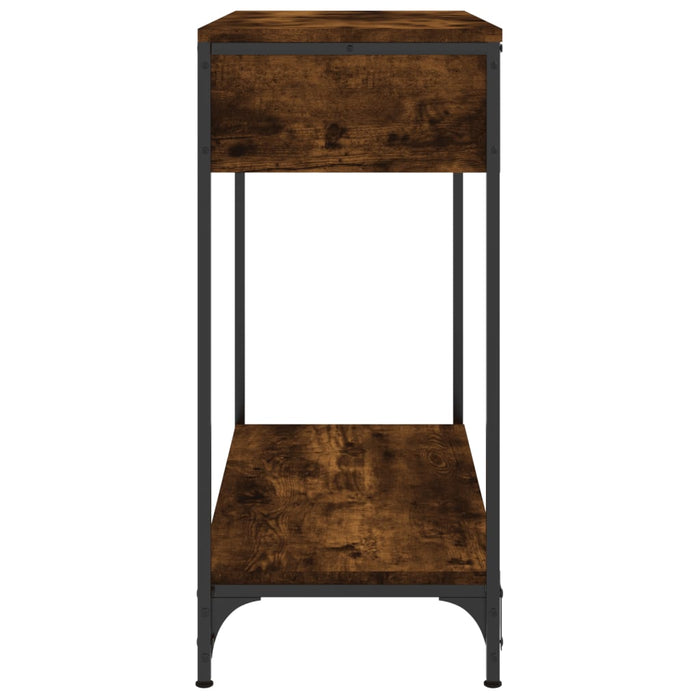 Masă consolă, stejar fumuriu, 75x34,5x75 cm, lemn prelucrat - WALTI WALTI