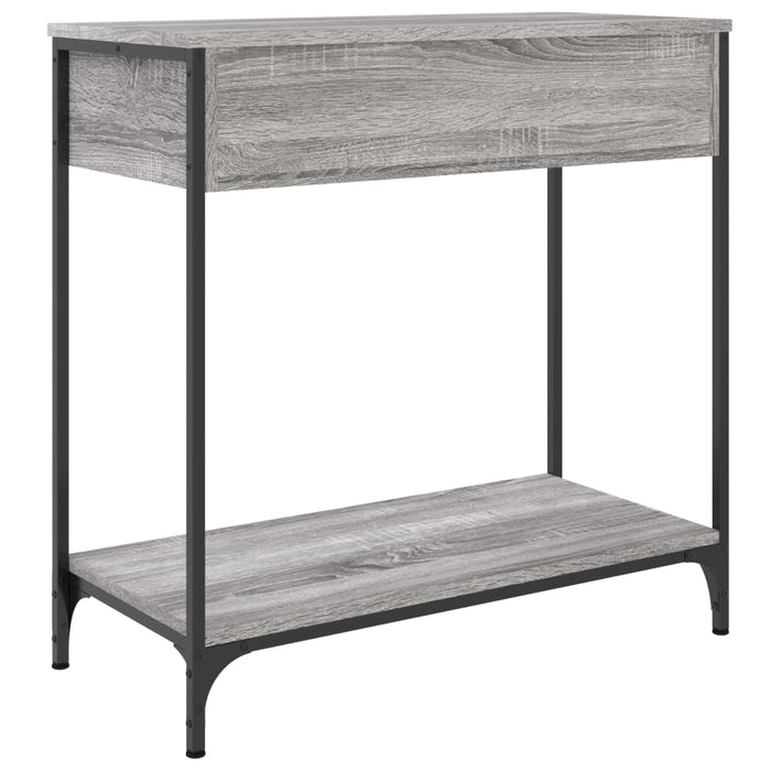 Masă consolă, gri sonoma, 75x34,5x75 cm, lemn prelucrat WALTI