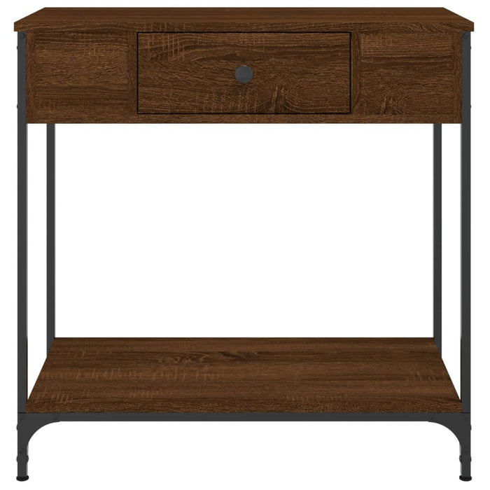 Masă consolă, stejar maro, 75x34,5x75 cm, lemn prelucrat - WALTI WALTI