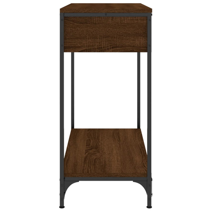 Masă consolă, stejar maro, 75x34,5x75 cm, lemn prelucrat - WALTI WALTI